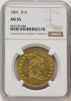 1801 $10 Early Eagle NGC AU55