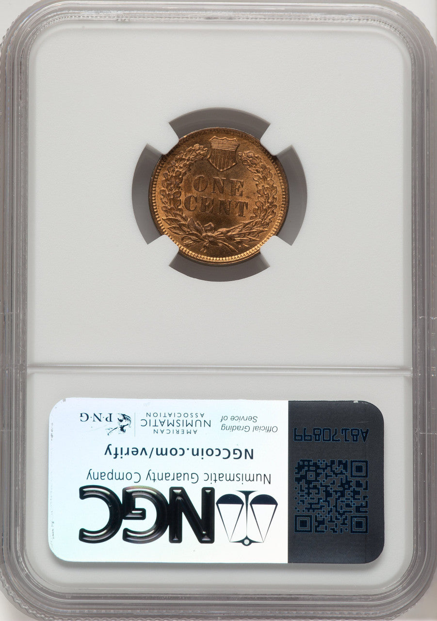 1874 1C RB Indian Cent NGC MS65 (776679016)