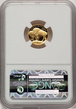 2008-W $5 Tenth-Ounce Gold Buffalo .9999 Fine Gold Brown Label NGC PF70 (777806005)