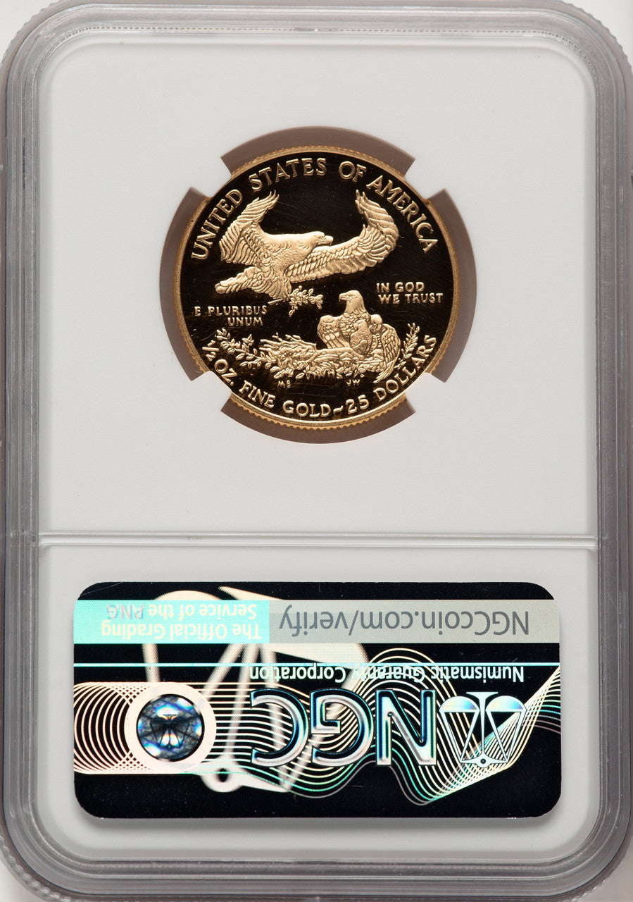 2019-W $25 Half-Ounce Gold Eagle NGC PF70 Ed Moy