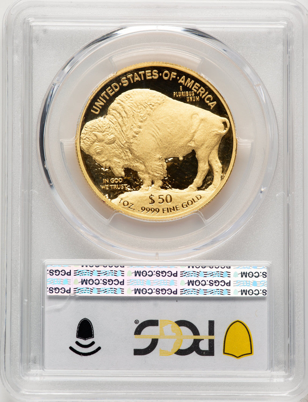 2011-W $50 One-Ounce Gold Buffalo Blue Gradient PCGS PR70