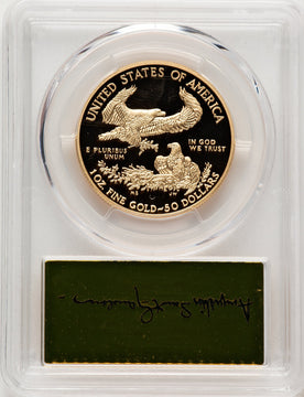 2017-W $50 One-Ounce Gold Eagle First Strike FS Gold Foil PCGS PR70 (521134047)