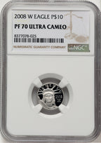 2008-W Platinum American Eagle 4-Coin Set NGC PF70