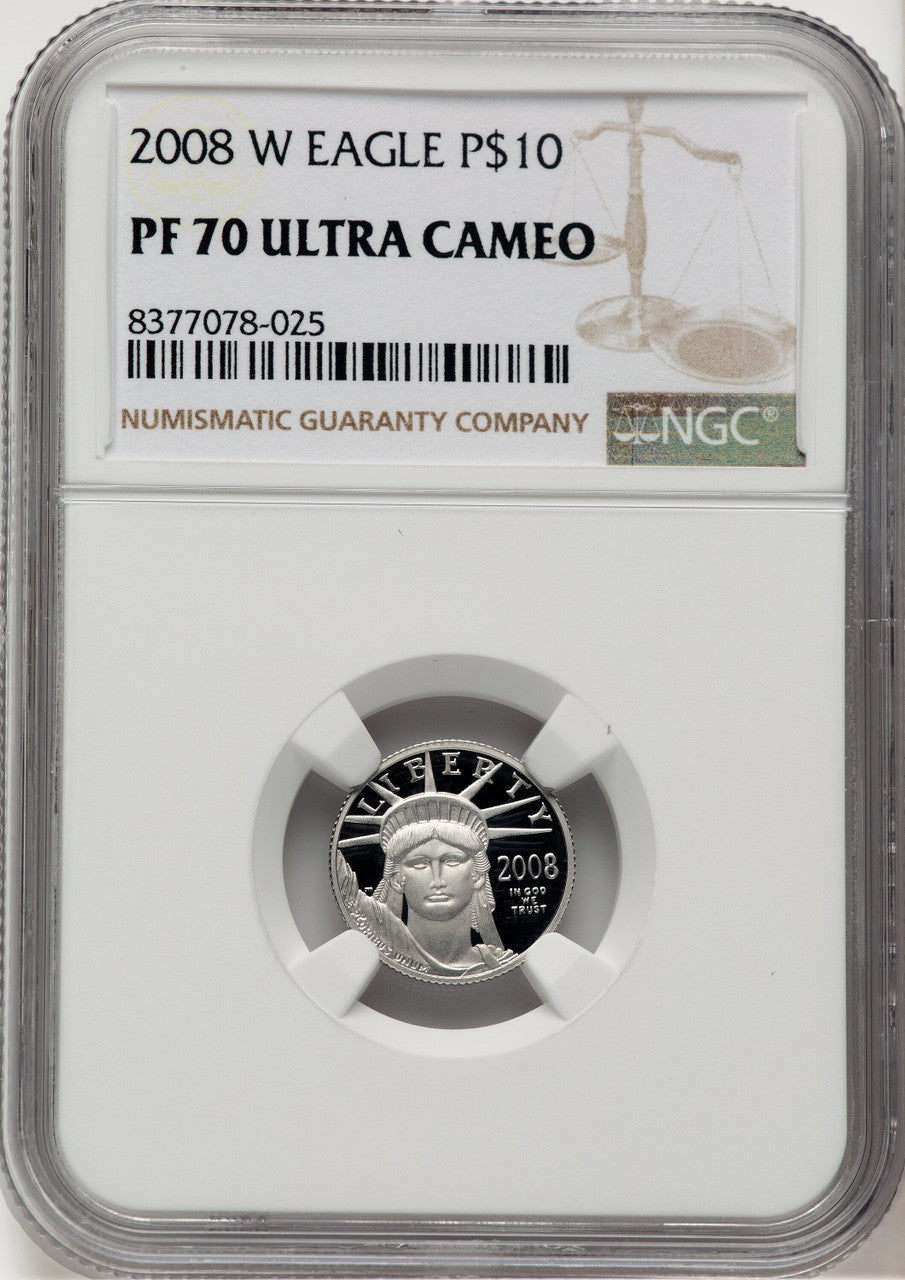 2008-W Platinum American Eagle 4-Coin Set NGC PF70