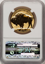 2013-W $50 One-Ounce Gold Buffalo Reverse Proof First Strike FR Bison Label NGC PF70