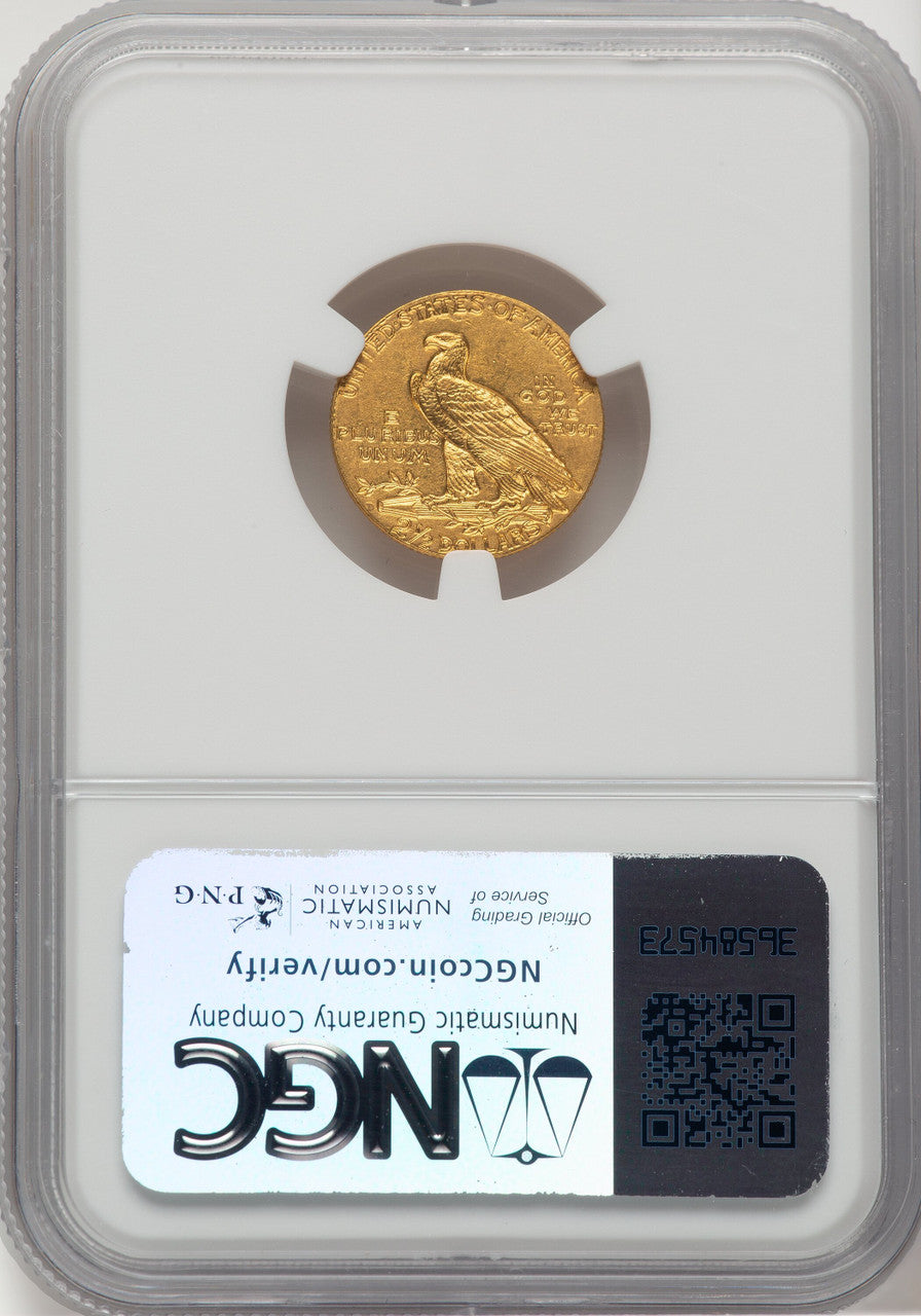 1911-D $2.50 CAC Indian Quarter Eagle NGC MS61