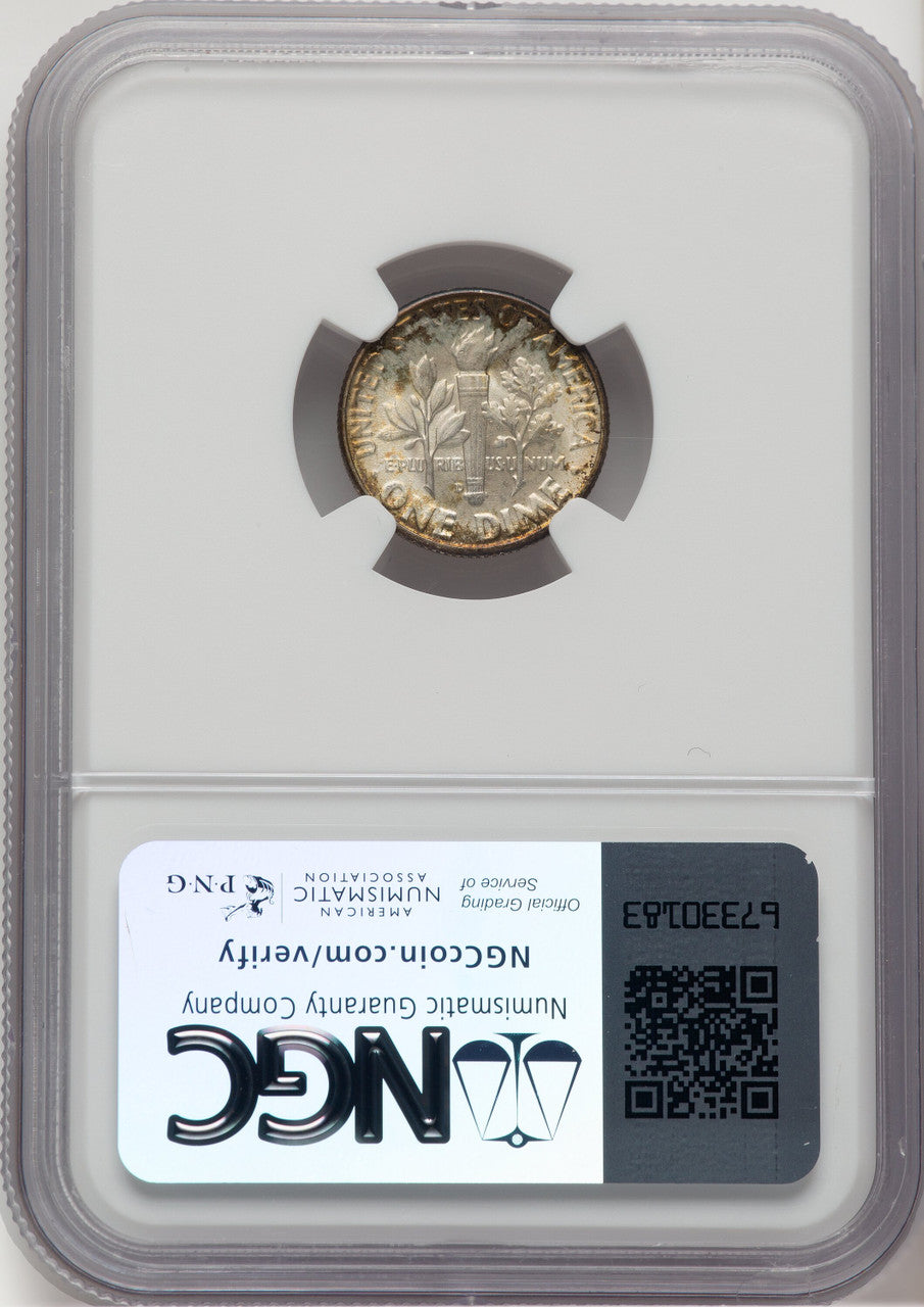 1947-D 10C FB Roosevelt Dime NGC MS68