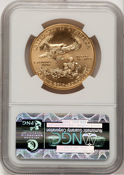2012-W $50 One Ounce Gold Eagle First Strike ER Blue NGC MS70 (778213005)