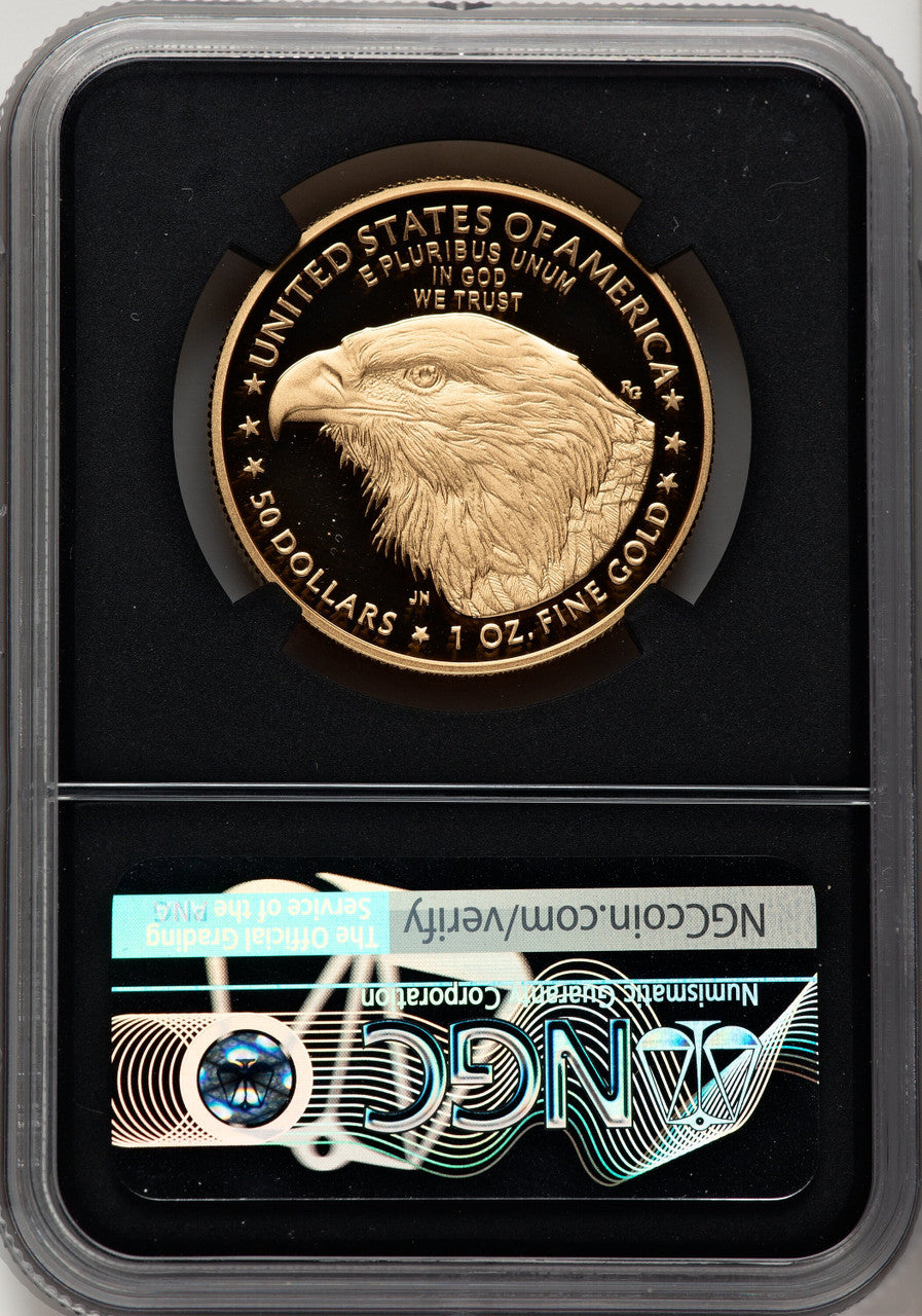 2021-W G$50 One Ounce Gold Eagle Type Two FDI FDI Jennie NGC PF70 Norris
