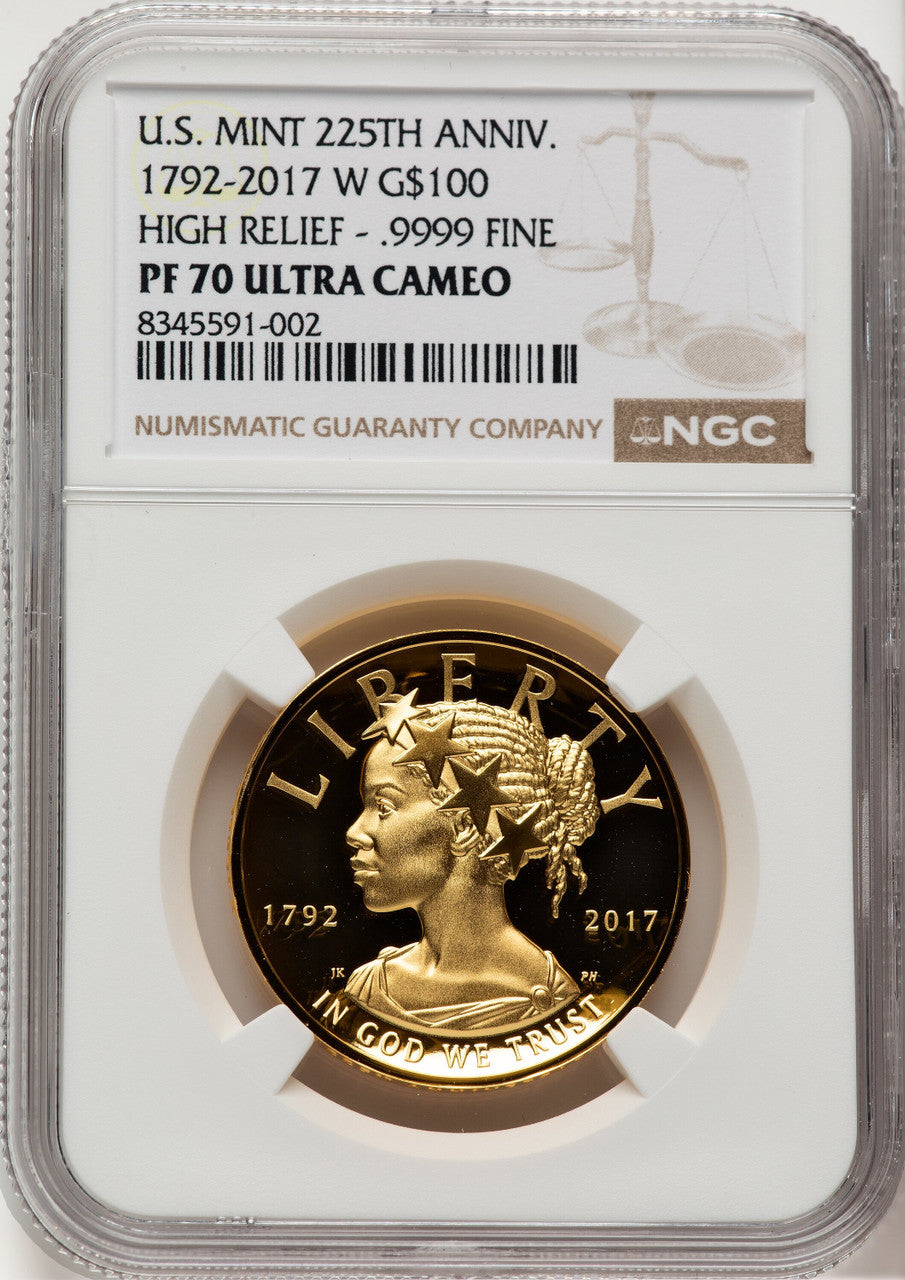 2017-W G$100 American Liberty High Relief Brown Label NGC PF70 (775708010)