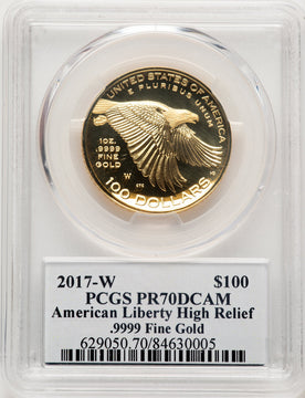 2017-W G$100 American Liberty High Relief PCGS PR70 (521291022)