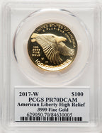 2017-W G$100 American Liberty High Relief PCGS PR70 (521291022)