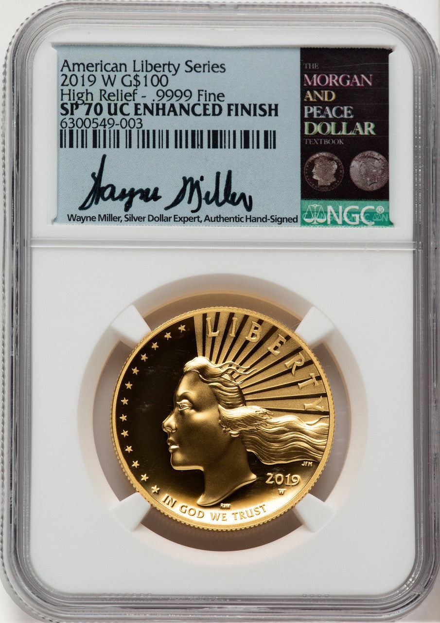 2019-W G$100 American Liberty High Relief Enhanced UC NGC MS70 (777802001)
