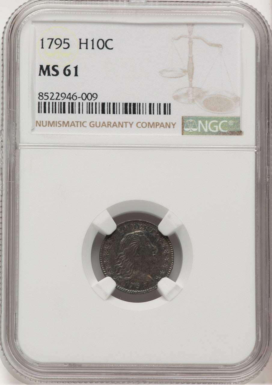 1795 H10C Early Half Dime NGC MS61