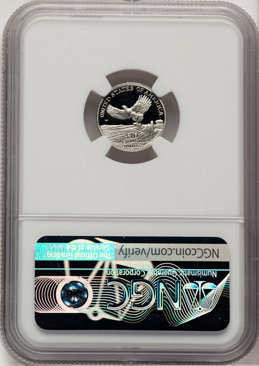2000-W Platinum American Eagle 4-Coin Set NGC PF70 Mike Castle
