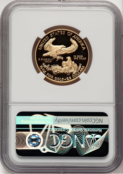 2021-W G$25 Half Ounce Gold Eagle T-1 First Strike Mike Castle NGC PF70
