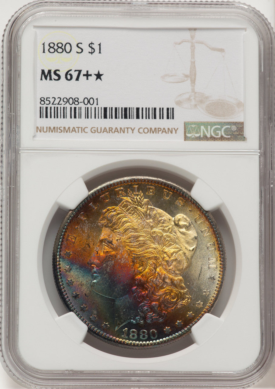 1880-S Morgan Dollar NGC MS67+ (520180026)
