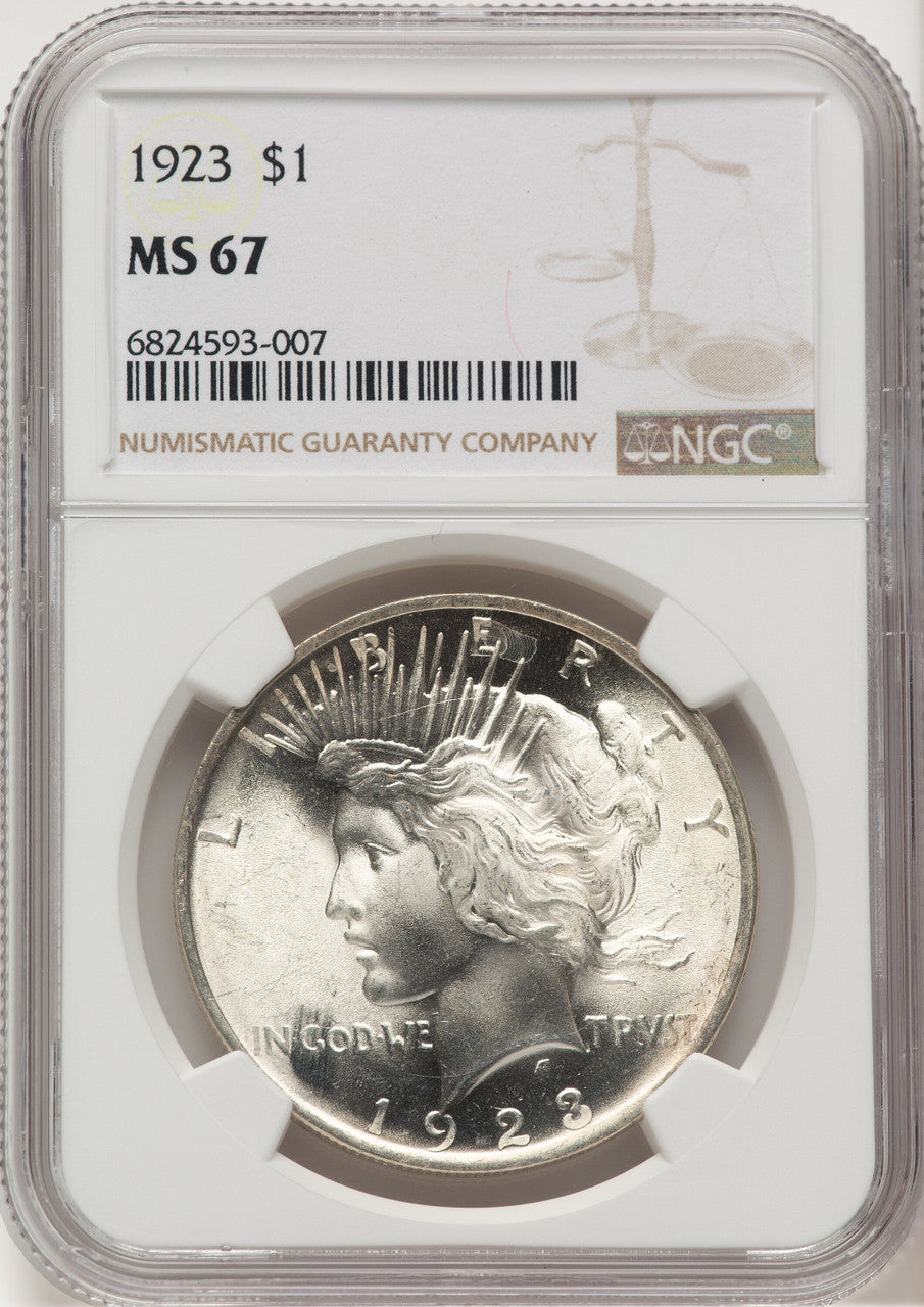 1923 Peace Dollar NGC MS67 (776679009)