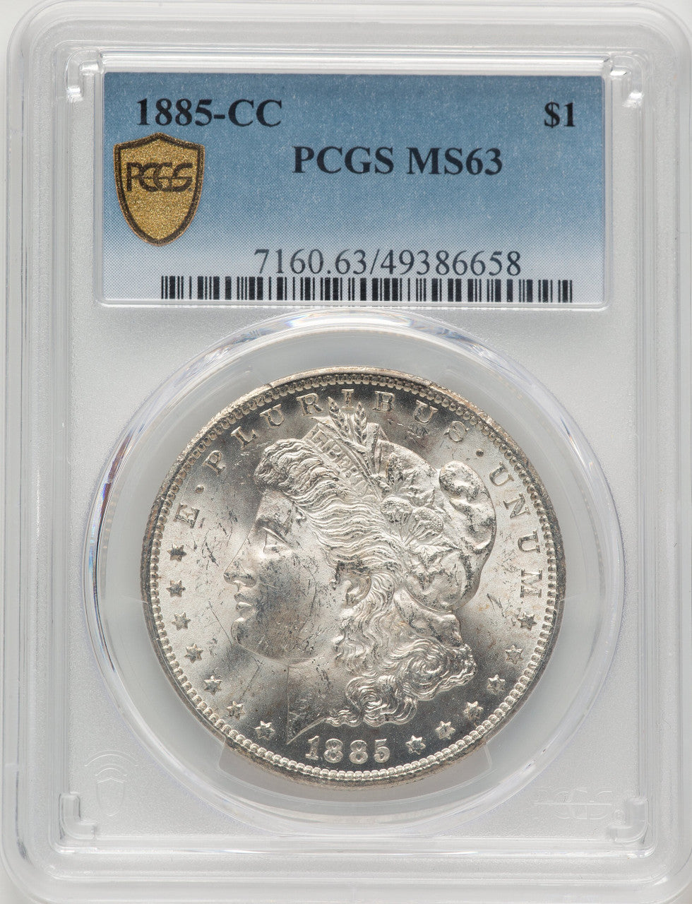 1885-CC Morgan Dollar PCGS MS63 (769438050)