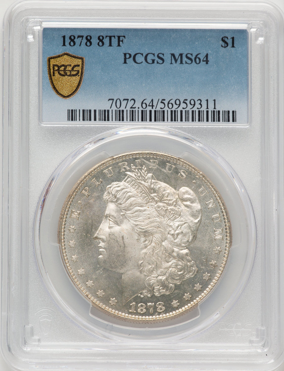 1878 8TF Morgan Dollar PCGS MS64 (775569002)