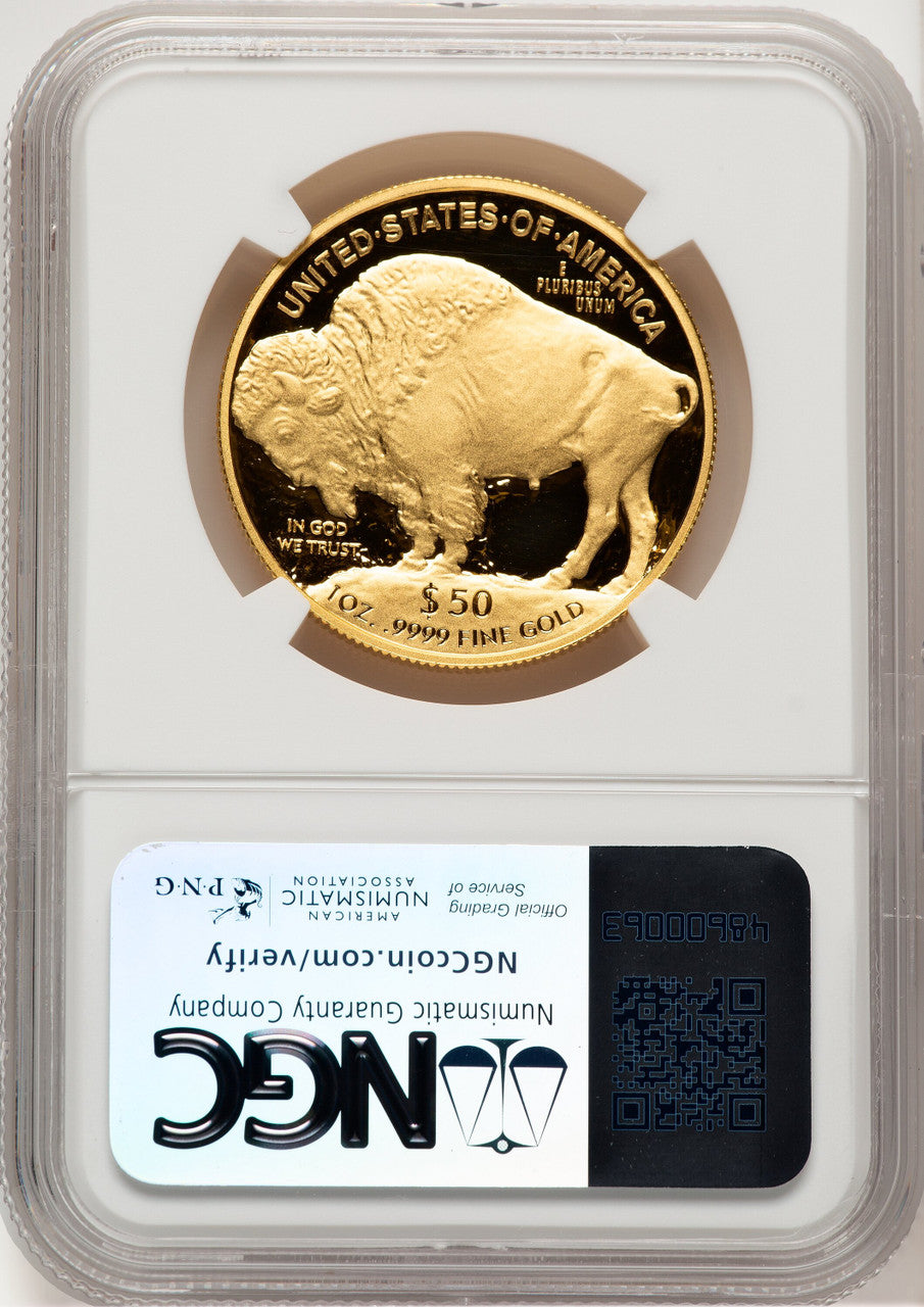 2020-W G$50 Gold Buffalo DCAM Brown Label NGC PF70 (778263020)