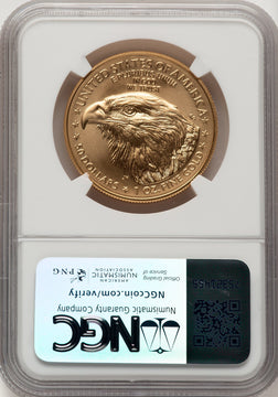 2022-W One-Ounce Gold Eagle Burnished Brown Label NGC MS70 (778261011)