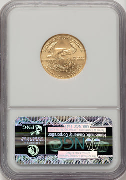 2008-W 1/4 oz Gold Eagle Brown Label NGC MS70