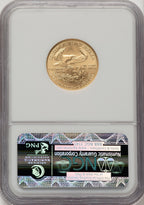 2008-W 1/4 oz Gold Eagle Brown Label NGC MS70