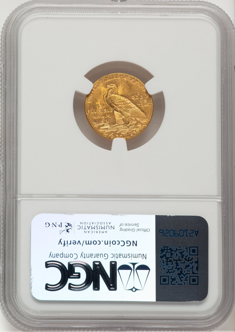 1911 $2.50 Indian Quarter Eagle NGC MS64+