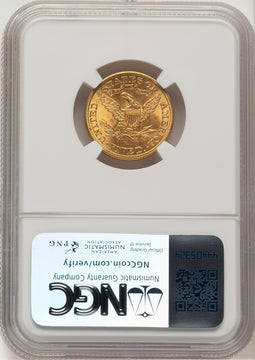 1901 $5 Liberty Half Eagle NGC MS65+ (777428036)