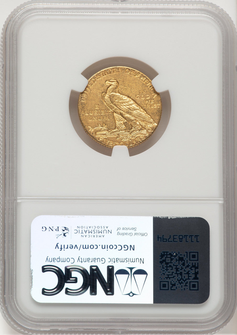 1908-S $5 Indian Half Eagle NGC AU58 (775996054)