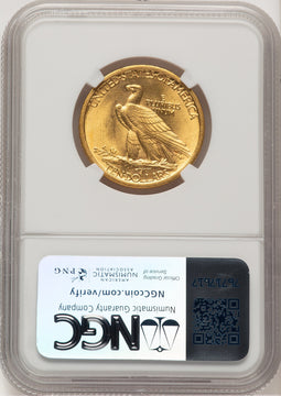 1907 $10 No Motto Indian Eagle NGC MS65 (771307004)