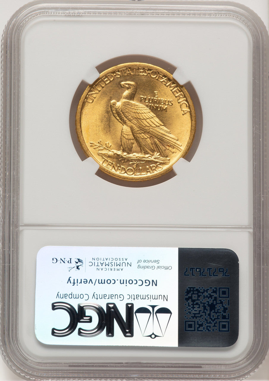 1907 $10 No Motto Indian Eagle NGC MS65 (771307004)
