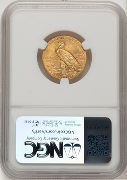 1915 $5 Indian Half Eagle NGC MS64 (521120006)