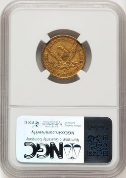 1848-C $5 Liberty Half Eagle NGC AU53
