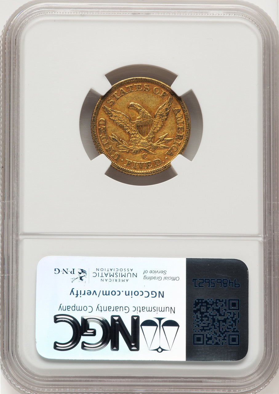 1848-C $5 Liberty Half Eagle NGC AU53