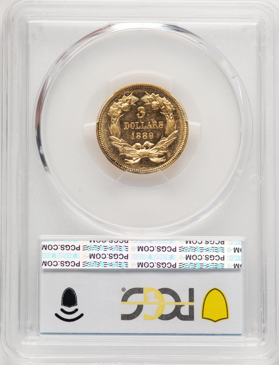 1889 $3 Three Dollar Gold Pieces PCGS MS62 (777425052)