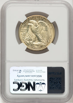 1935-S 50C Walking Liberty Half Dollar NGC MS66