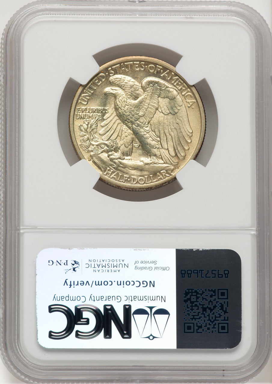 1935-S 50C Walking Liberty Half Dollar NGC MS66