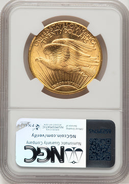 1916-S $20 Saint-Gaudens Double Eagle NGC MS65+ (777428018)