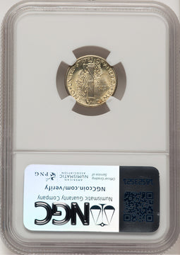 1928 10C FB Mercury Dime NGC MS67