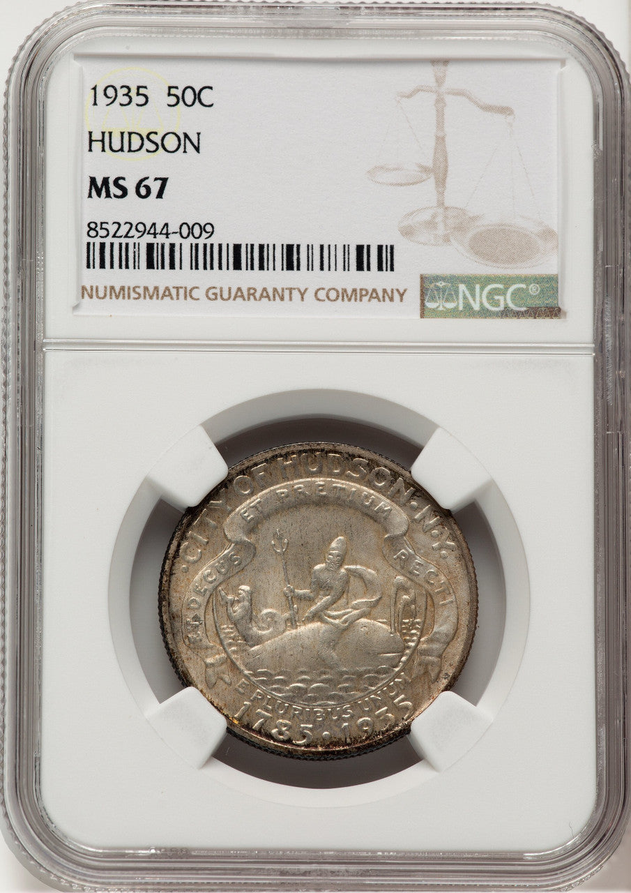 1935 50C Hudson Commemorative Silver NGC MS67 (774883008)