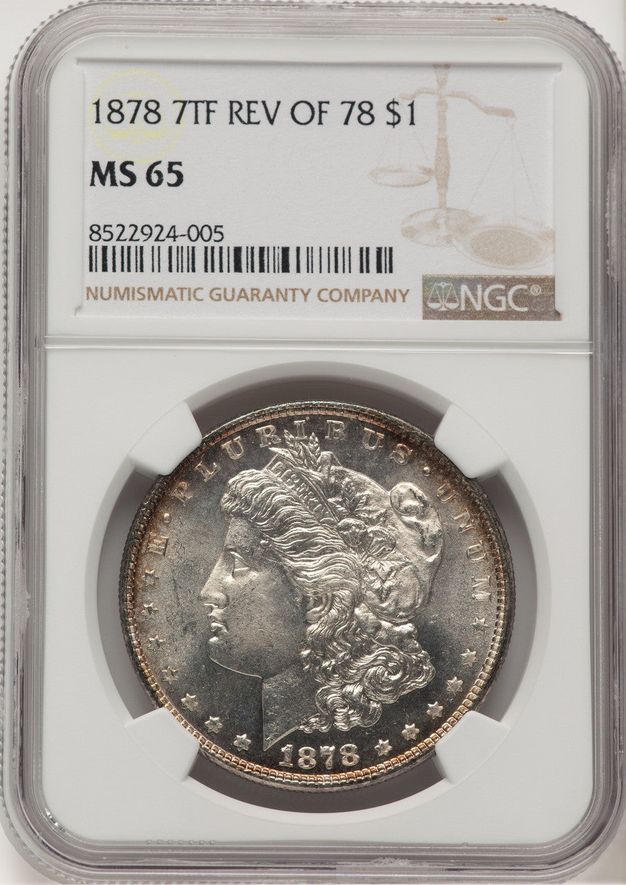 1878 7TF Reverse of 1878 Morgan Dollar NGC MS65 (521120010)