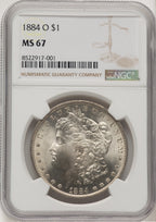 1884-O Morgan Dollar NGC MS67 (772957008)