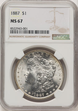 1887 Morgan Dollar NGC MS67 (773647010)