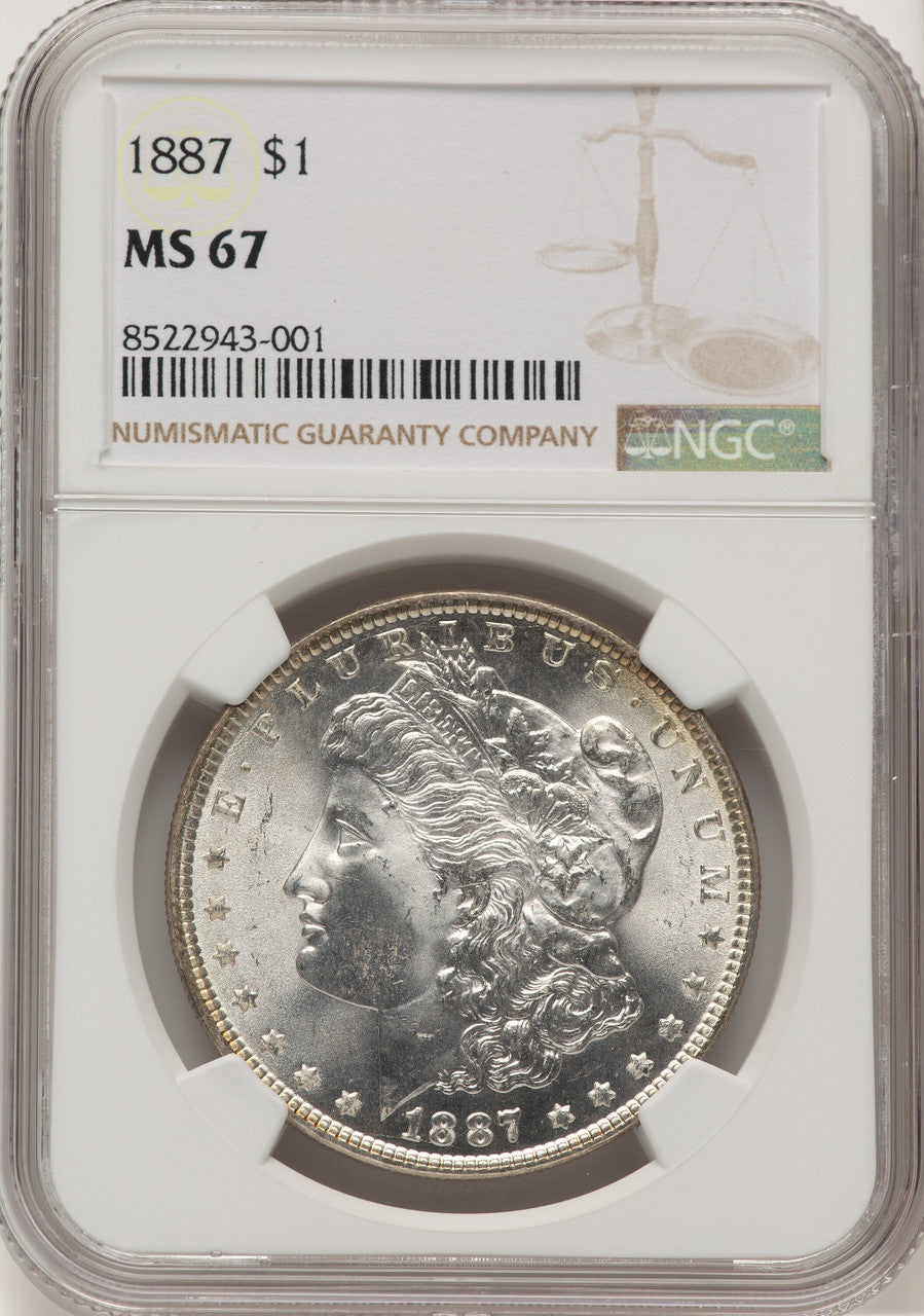 1887 Morgan Dollar NGC MS67 (773647010)