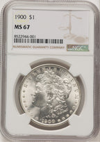 1900 Morgan Dollar NGC MS67 (772023032)
