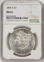 1895-S Morgan Dollar NGC MS61 (777194001)