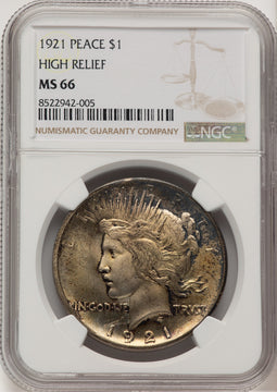 1921 Peace Dollar NGC MS66 (776366008)