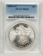 1884-CC Morgan Dollar PCGS MS66 (777425032)